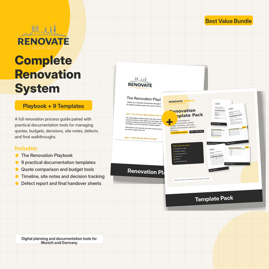 The Complete Renovation Control System